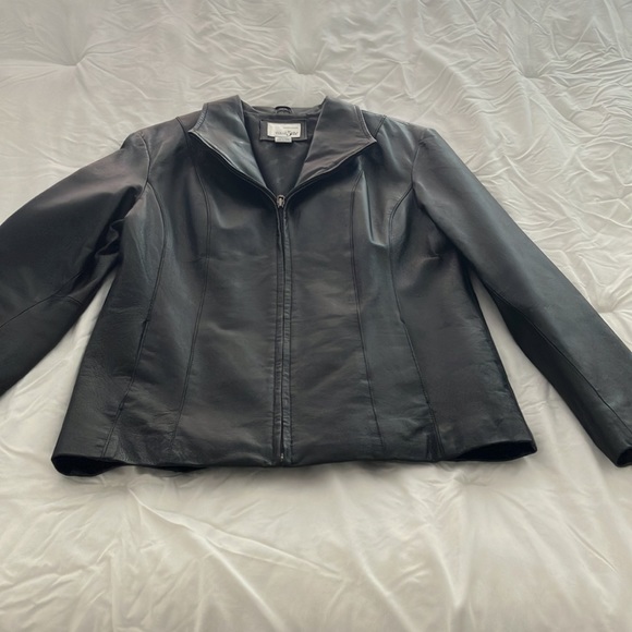 Easth5th GENUINE 100% LEATHER BLACK WOMEN’S JACKET SIZE M - Picture 4 of 11
